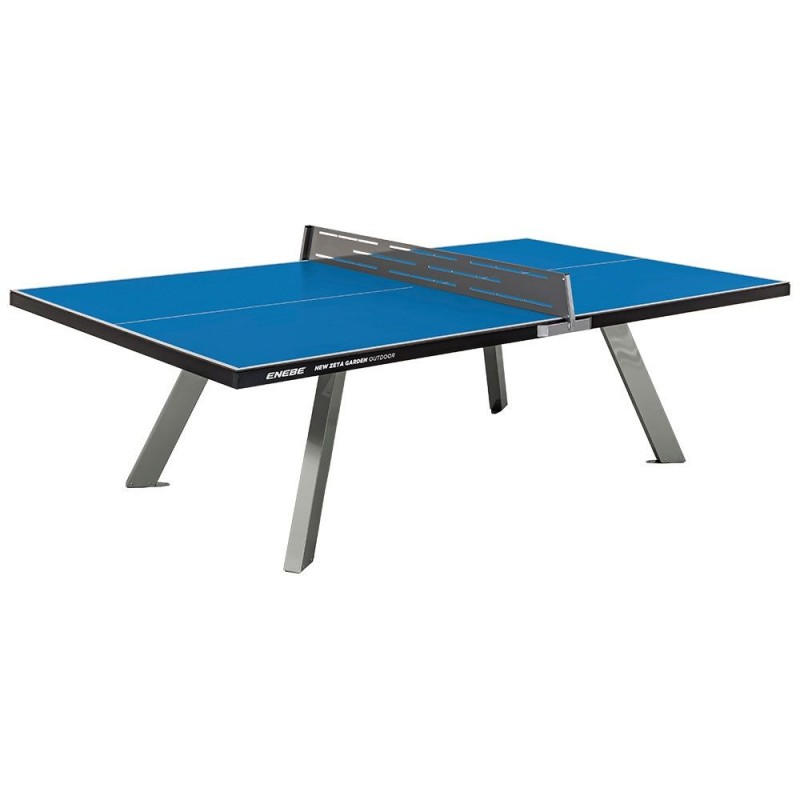 ZENY Mesa de ping pong compacta de tamaño mediano con red y poste